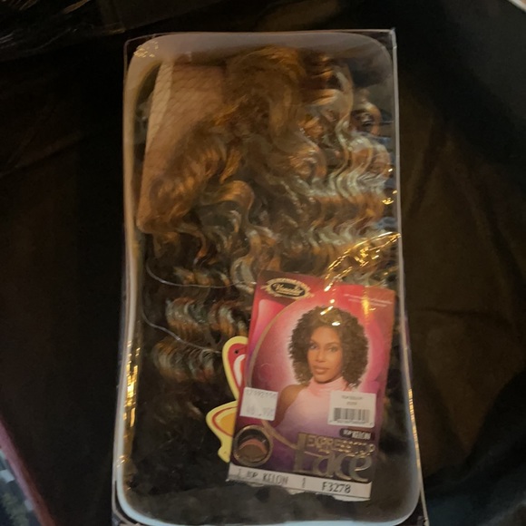 TOP KELON Curly Wig Brown & Blonde (New w original lace) - Picture 4 of 4